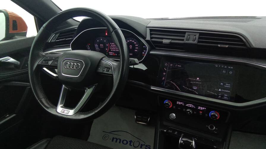 Mandataire Automobile occasion, recherche de Audi Q3-sportback-35-tdi-150-s-tronic-7-s-line-toit-camera - E-Motors